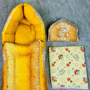 2) 2 in 1 baby sefty bed ( হেড পিলো ও ইউরিন ম্যাট ফ্রী)