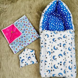 3) 2 in 1 baby sefty bed ( হেড পিলো ও ইউরিন ম্যাট ফ্রী)