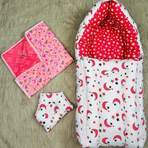 1) 2 in 1 baby sefty bed( হেড পিলো ও ইউরিন ম্যাট ফ্রী)